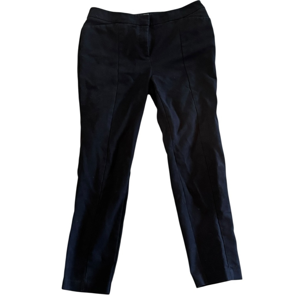 Chico's Black Straight Leg Pants with Tailored Silhouette